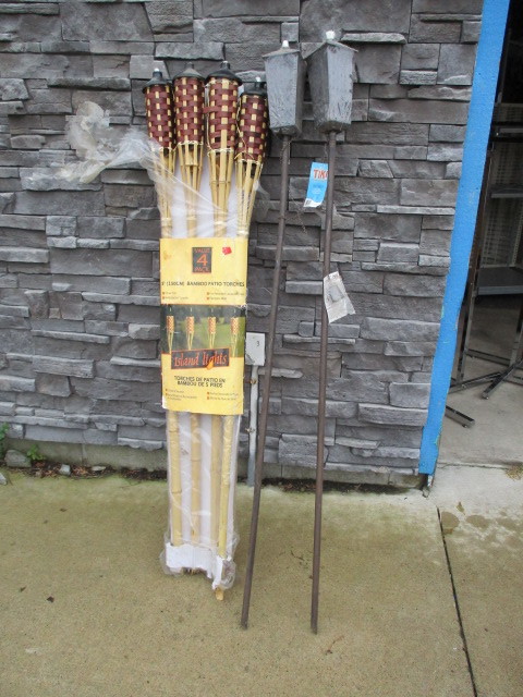 lot 79 image: Tiki torches