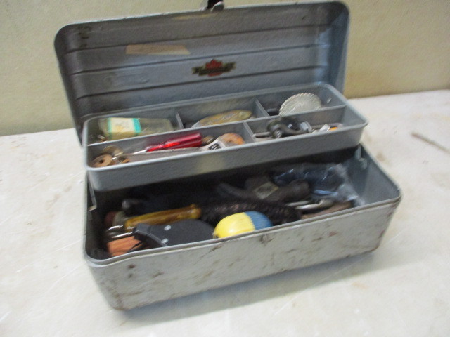 lot 135 image: Antique Toolbox and tools