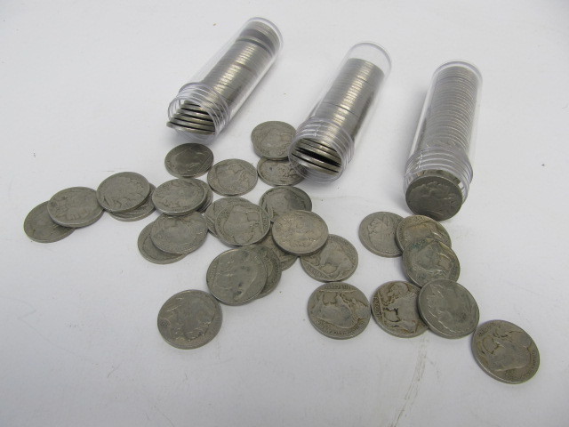 lot 21 image: Lot of 120 Genuine Buffalo Nickels