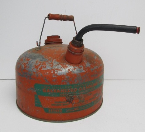 lot 95 image: Vintage Galvanized Steel Gas Can
