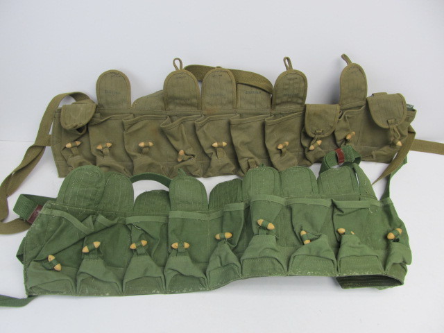 lot 114 image: 2 Vintage Japanese Military Ammo Belts
