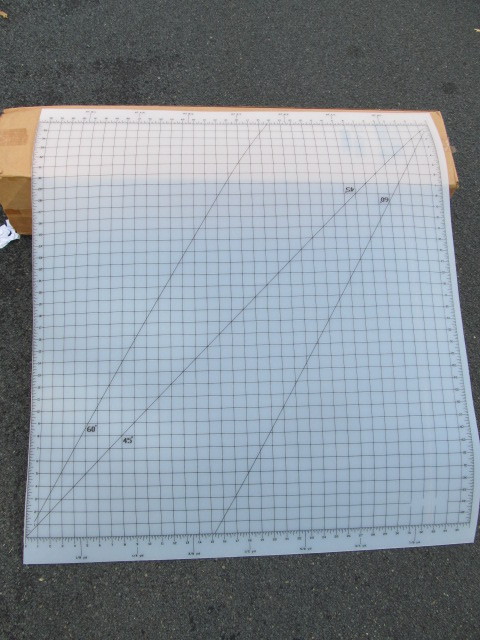 lot 162 image: Large Translucent CuttingDrafting Layout Mat