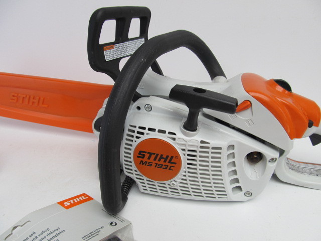 lot 163 image: MINT Condition Unused STIHL MS-193C Chainsaw wOil & Accessories