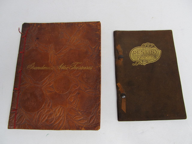 lot 174 image: 2 Antique 19th Century Leather Bound Books