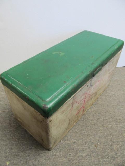 lot 207 image: Old Automobile Valve Spring Clamps wAntique Car Running Board Tool Box