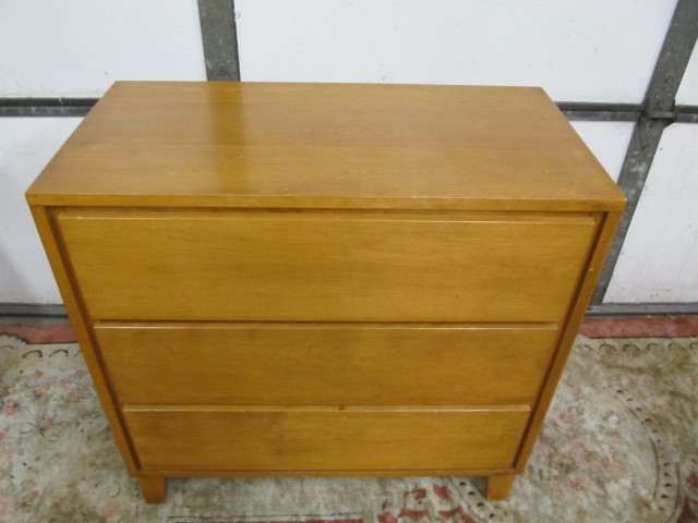 Matching Vintage Mid Century Conant Ball Nightstand 3 Drawer