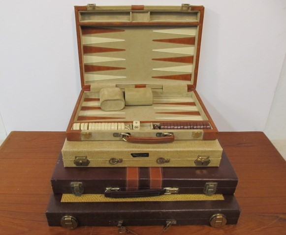 lot 232 image: Lot of 4 Vintage Backgammon Sets