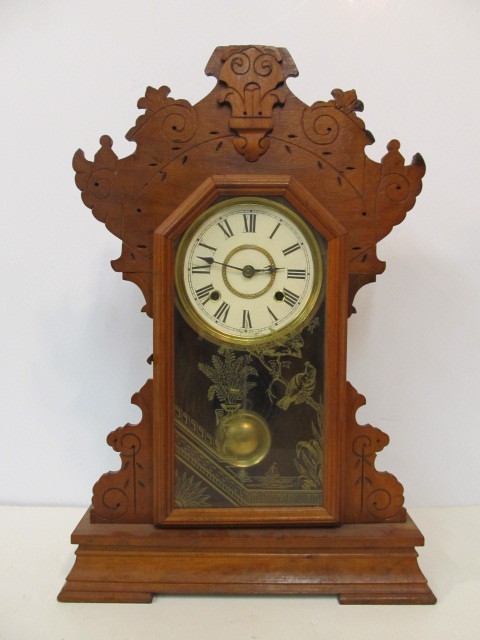 lot 236 image: Working Antique SETH THOMAS Gingerbread Clock