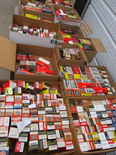 lot 239 image: Massive Lot of Vintage Boxed Radio Tubes #1