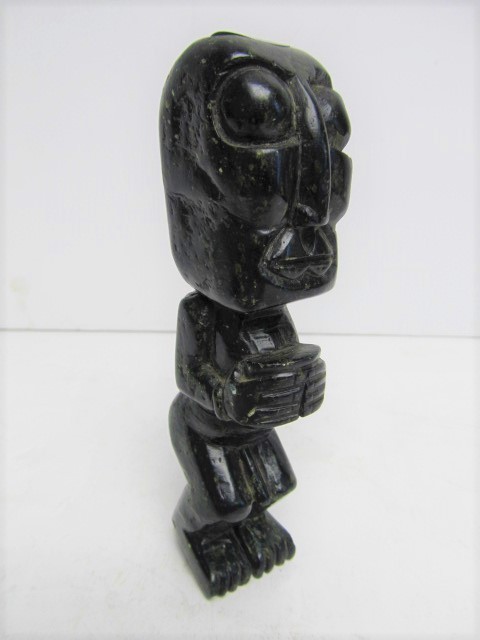lot 82 image: Hand Carved Stone Aztec or Mayan Effigy Statue