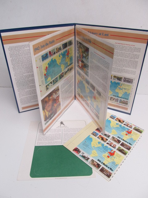 lot 122 image: World War 2 50th Anniversary Stamp Album