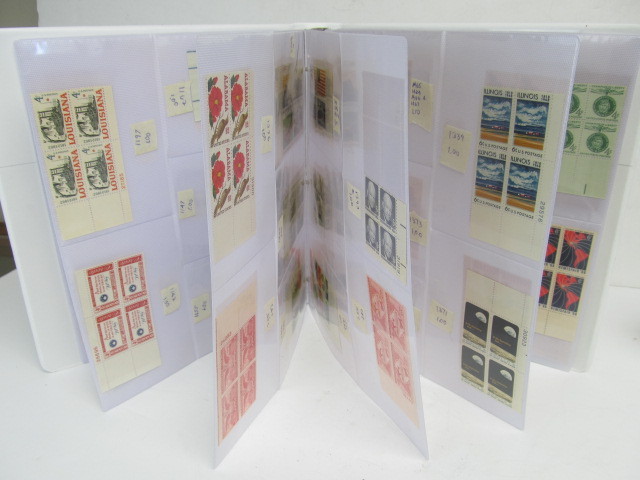 lot 124 image: 91 Mint Never Hinged Stamp Plate Blocks