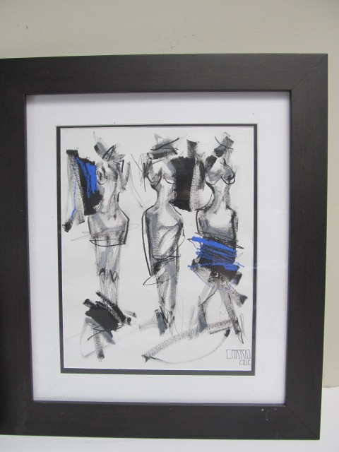 lot 138 image: 3 Original Framed signed Paintings by Gaston Carrio