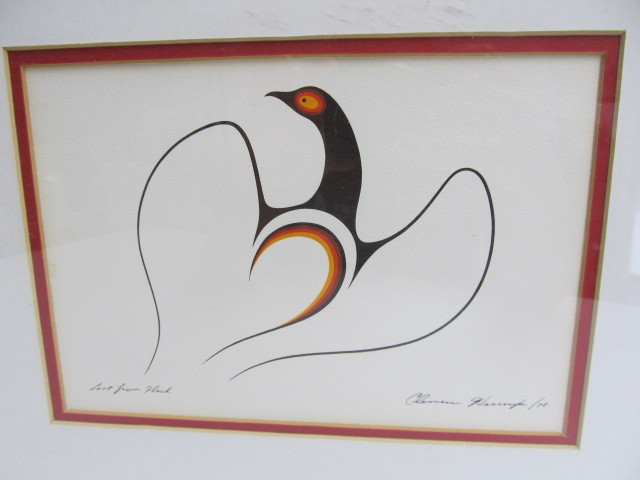 lot 185 image: Pair of Vintage Framed Limited Edition Prints by Canadian Artist Clemence Wescoupe