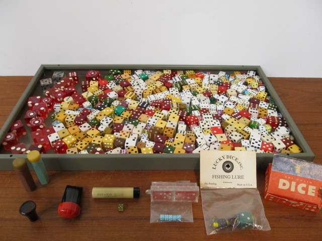 lot 212 image: Great Vintage Dice Collection - Including Old Las Vegas Casino