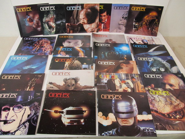 lot 216 image: Lot of 25 Vintage CINEFEX Special Effects Movie Magazines