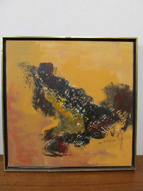 lot 265 image: Pair of Signed Mid Century Oil on Canvas Paintings