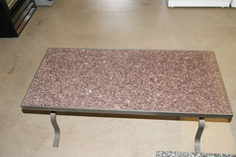 lot 1 image: Solid Marble Coffee Table