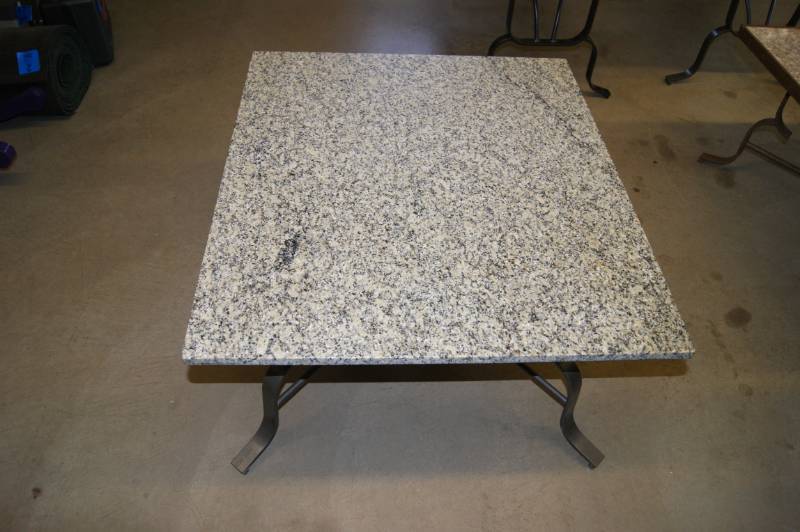 lot 4 image: Solid Marble End Table