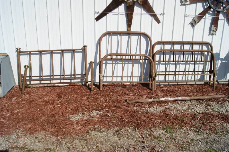 lot 52 image: Lot of 3 Vintage Bed Frames
