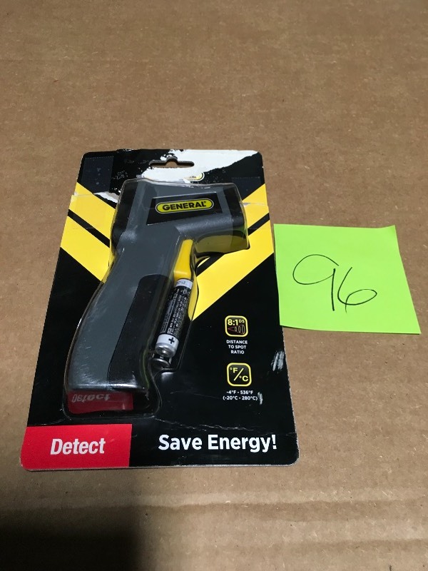 lot 96 image: general Tools Mini Infrared Thermometer not used