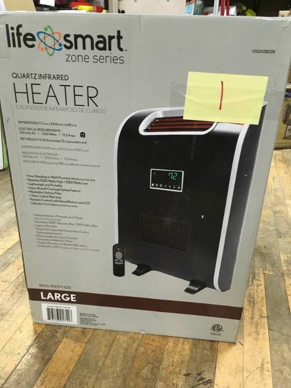 lot 1 image: Lifesmart 6-Element SlimLine Heater Unit with Smart Boost Technology in good condition
