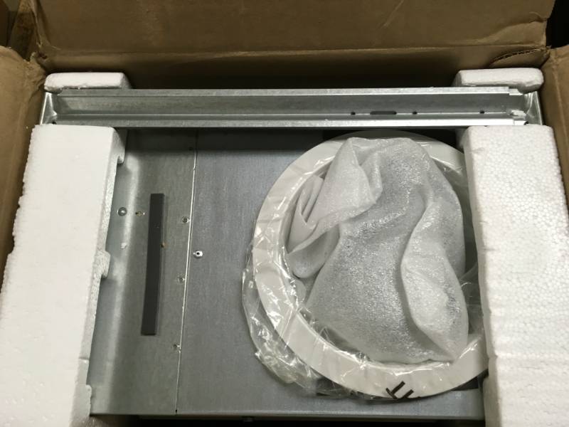 lot 66 image: NuTone 70 CFM Recessed Ceiling Bathroom Exhaust Fan with LED Light, ENERGY STAR in good condition