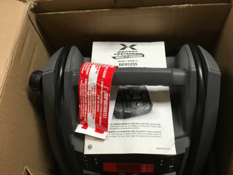 lot 67 image: Schumacher Battery Extender 12-Volt, 1,200 Amp Battery Jump Starter in good condition