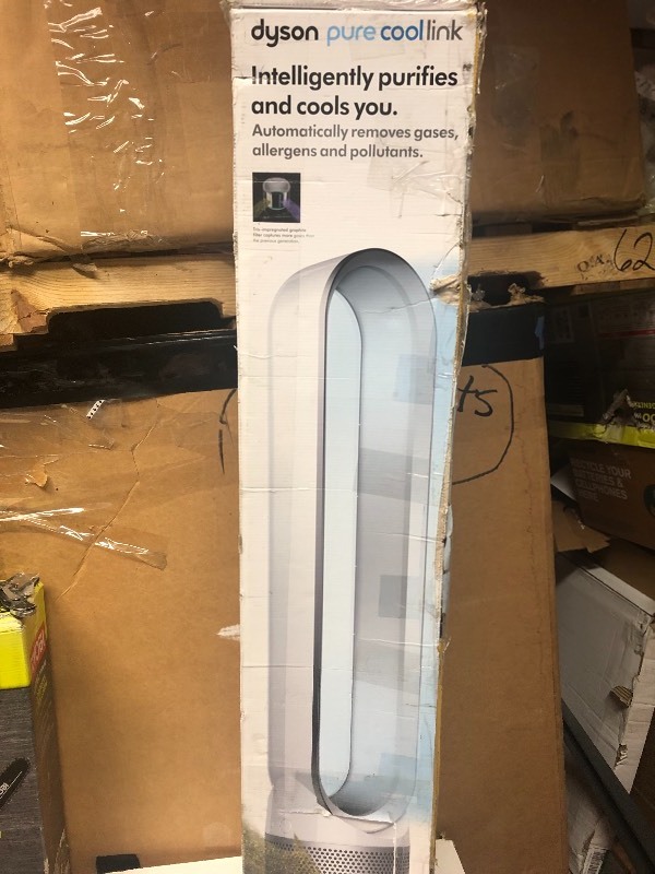 lot 112 image: Dyson Pure Cool Link TP02 Wi-Fi Enabled Air Purifier,WhiteSilver in good condition