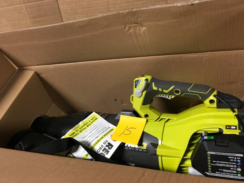 lot 15 image: RYOBI 160 MPH 520 CFM 25cc Gas Jet Fan Blower  in good condition