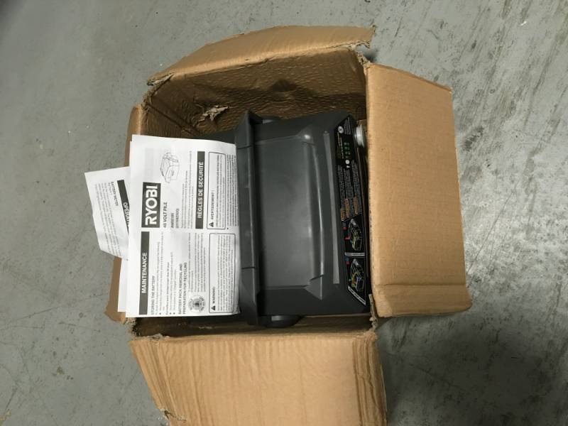 lot 44 image: RYOBI 48-Volt Cordless Self-Propelled Lawn Mower Replacement Battery  in good condition