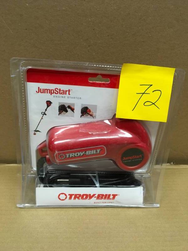 lot 72 image: Troy-Bilt Corded Starter for JumpStart Capable Equipment  in good condition
