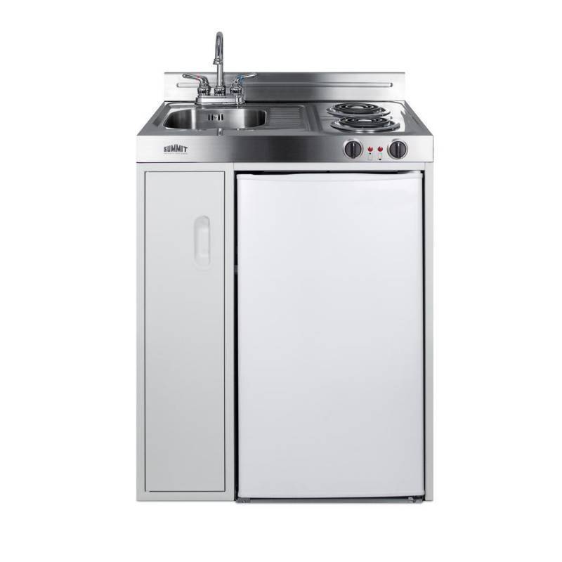 lot 105 image: Summit 30 in. Compact Kitchen in White New