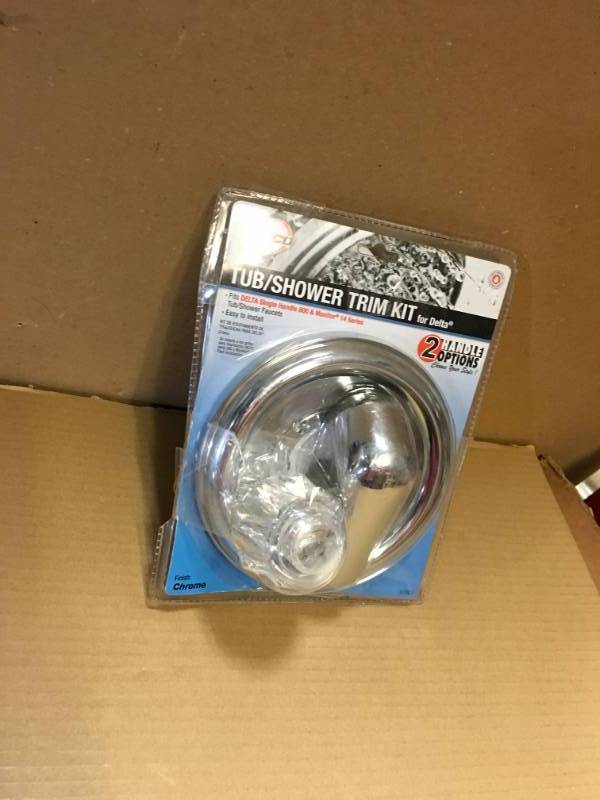 lot 16 image: Danco 1-Handle Valve Trim Kit in Chrome for Delta TubShower Faucets (Valve Not Included)