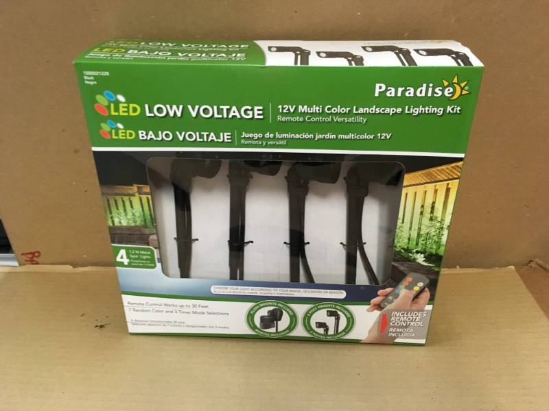 lot 48 image: Multi Color LED Nano Spot Light (4-Pack)