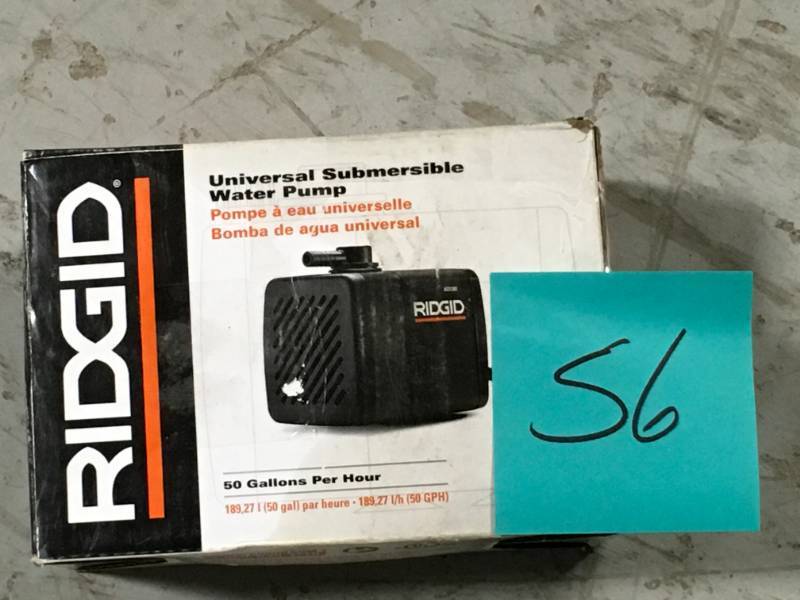 lot 56 image: RIDGID Replacement Submersible Water Pump for RIDGID Tile Saws
