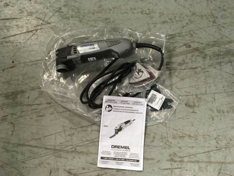 lot 71 image: Dremel Factory Reconditioned Multi-Max 3.0 Amp Variable Speed Corded Oscillating Multi-Tool Kit with Accessories