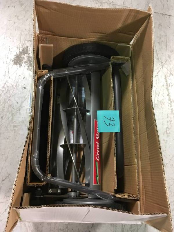 lot 73 image: Great States 815-18 18-Inch 5-Blade Push Reel Lawn Mower
