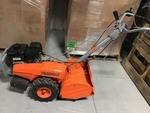 lot 104 image: YARDMAX 18 in. 208cc Dual Rotating Rear Tine Tiller Briggs and Stratton in good conditions