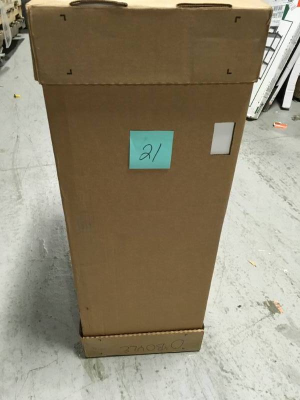 lot 21 image: Hampton Bay Hampton Assembled 21 in. x 36 in. x 12 in. Wall Kitchen Cabinet in Satin White in good condition