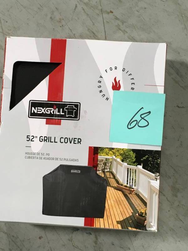 lot 68 image: Nexgrill Grill Cover 700-0709n not used