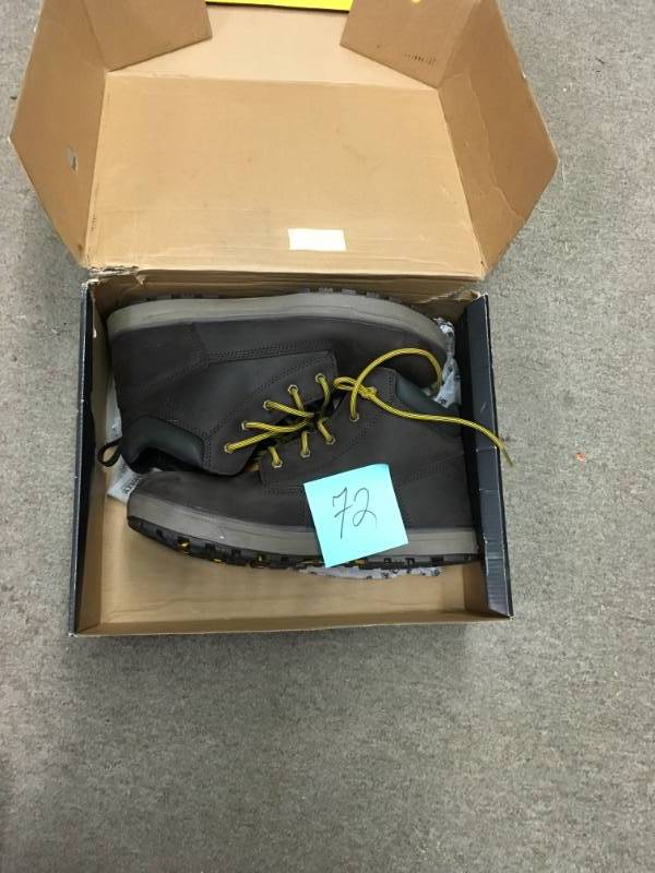 lot 72 image: DEWALT DXWP84360-BCH-13 Helix Mens Leather Steel Toe 6 Work Boot - Brown Crazy Horse Wide (E) 13 not used