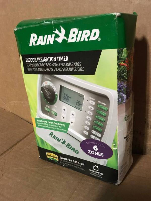 lot 88 image: Rainbird SST600IN Timer 6-Zone Indoor Simple Set not used