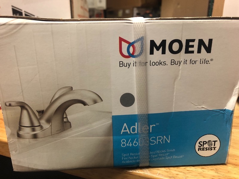 lot 110 image: Moen 84603 Adler Handle Faucet not used