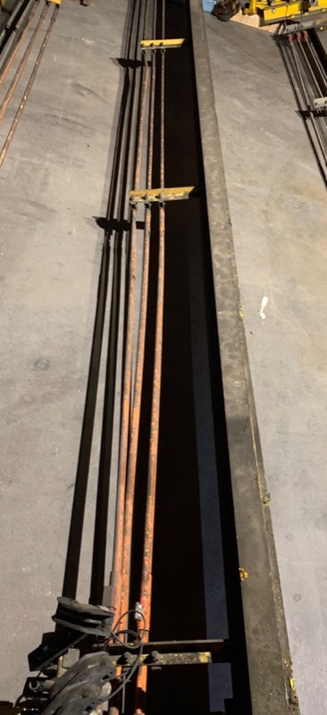 lot 5 image: Bethlehem USA. 17 ft. Bridge Crane, 14. Thick Steel, 2,000 lb. Capacity