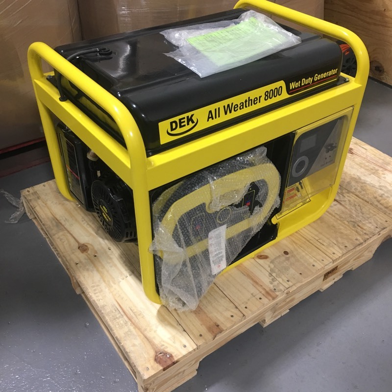 lot 16 image: Beast 10,000- Watt Surge All Weather Electric Start Generator, Removable Control Panel, 420cc, 15HP, 100% Copper Alternator