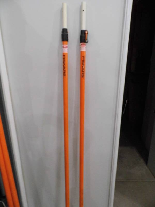 lot 80 image: Lot of 2 Fiskars Extension Poles
