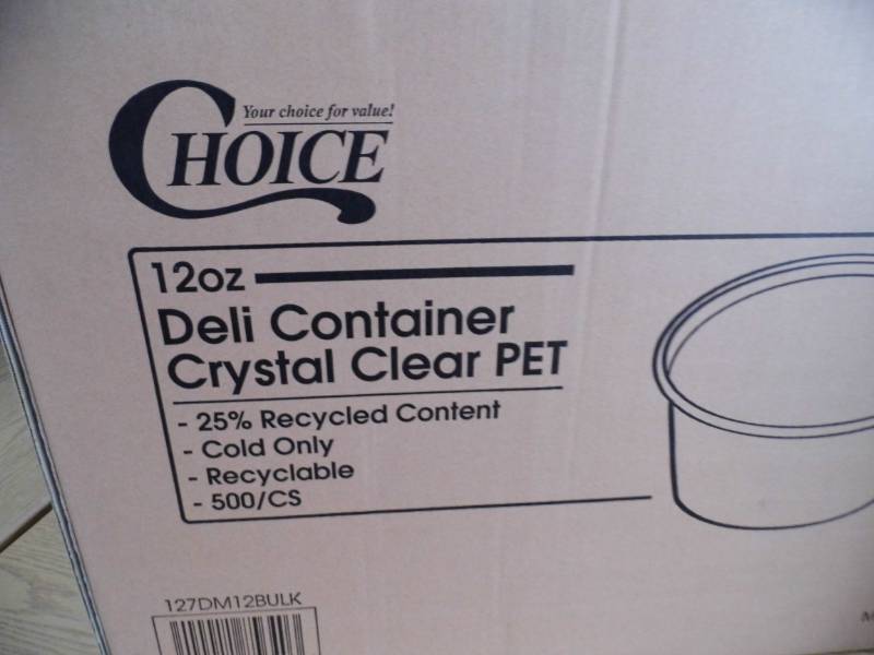 lot 105 image: Case of 12 Oz Deli Containers