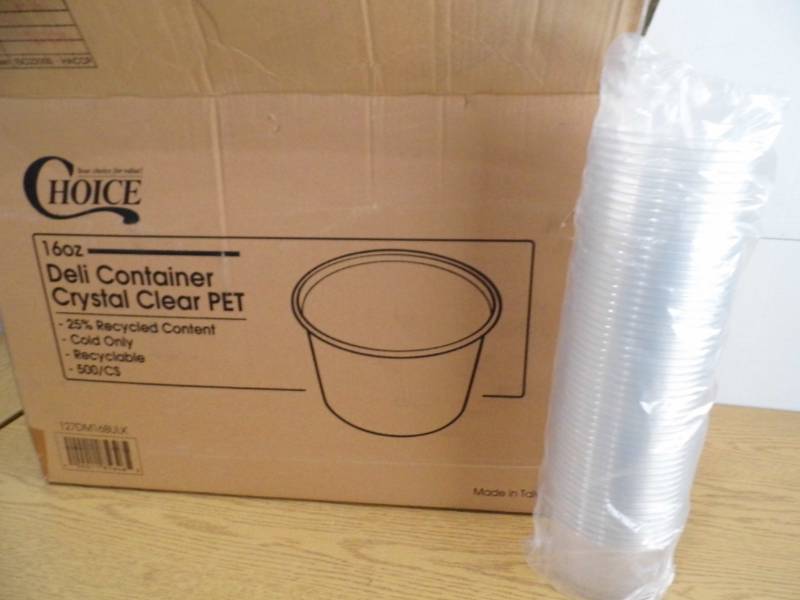 lot 109 image: Case of 16 Oz Deli Containers