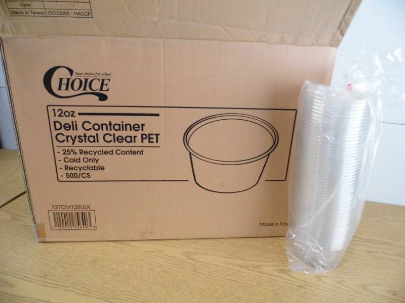 lot 107 image: Case of 12 Oz Deli Containers